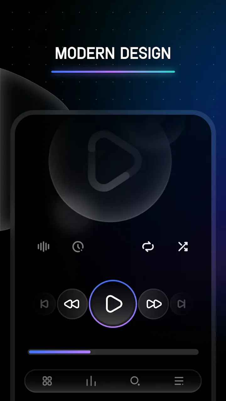 Melodi - Poweramp Skin screenshot 2