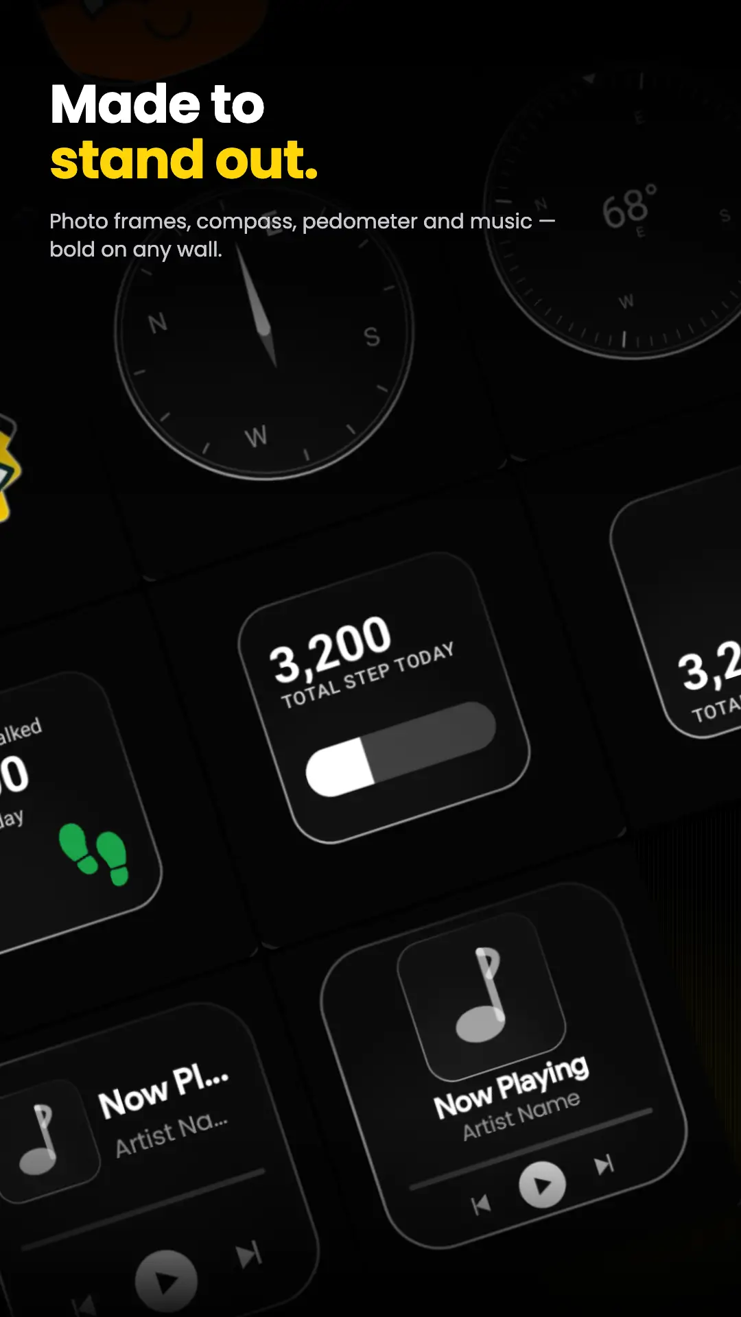 Glass Widgets : Clock, Weather screenshot 3