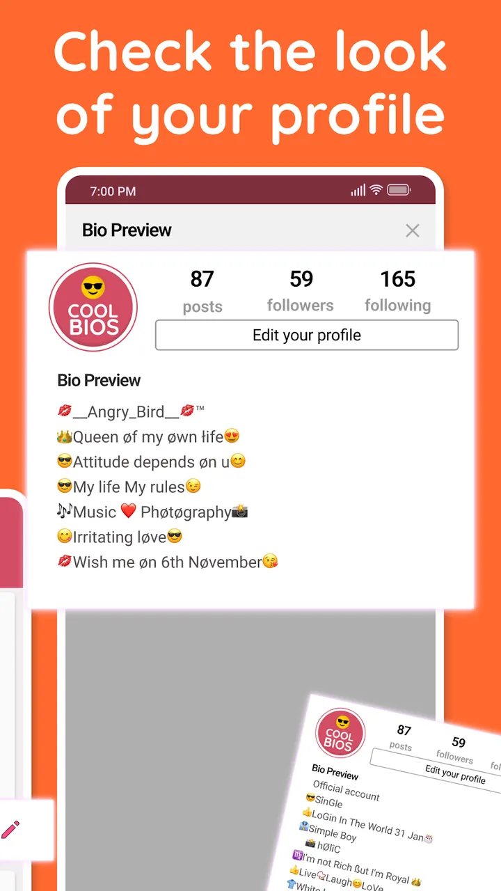 Cool Bio Quotes Ideas screenshot 6