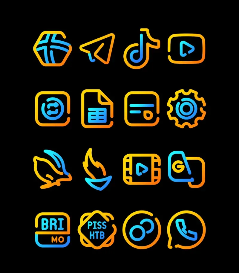 Nuclear Lines Icon Pack screenshot 6