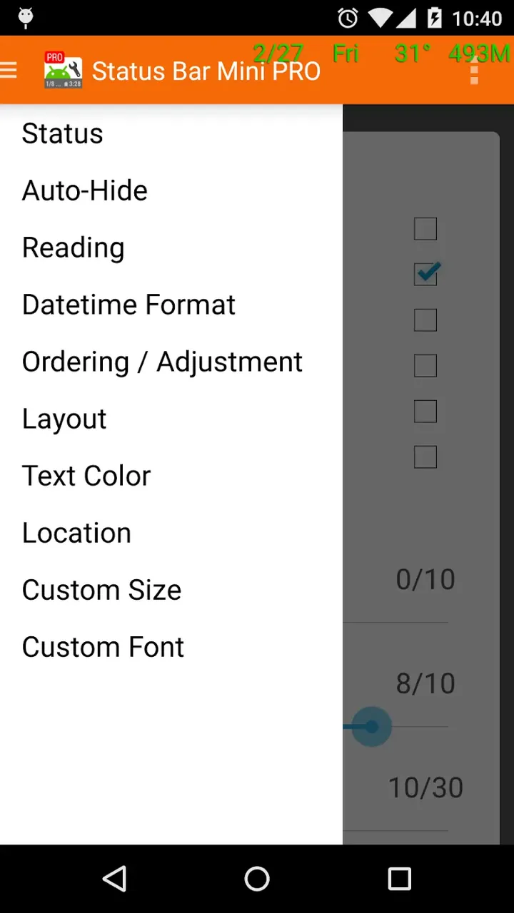 Status Bar Mini Pro screenshot 5