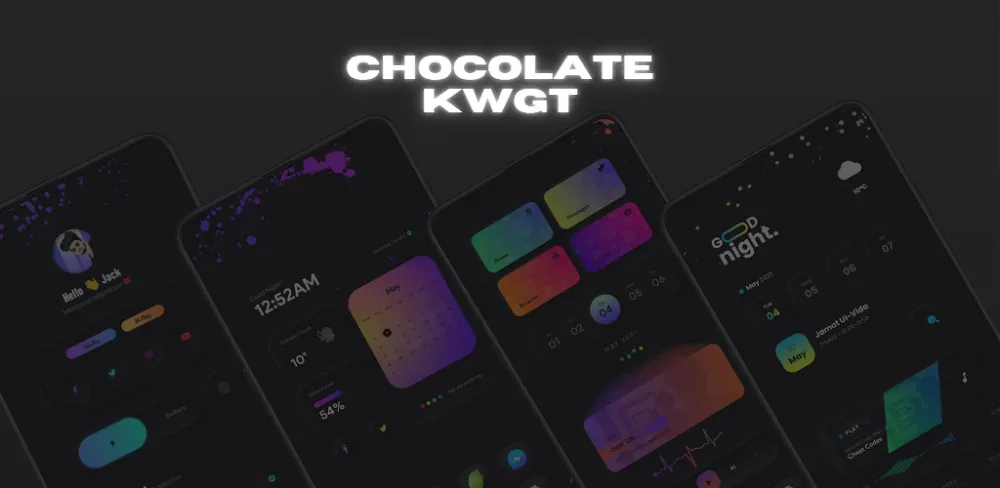 Chocolate KWGT screenshot 1