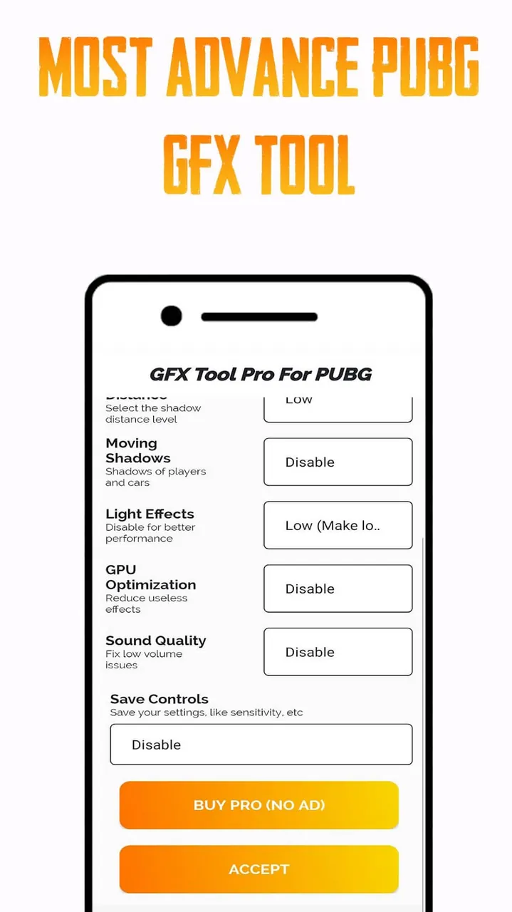 GFX Tool PUBG Pro screenshot 2