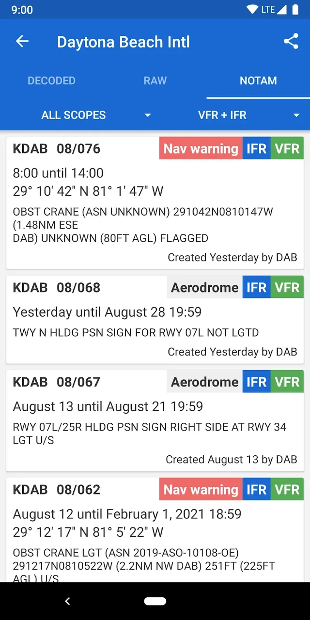 Avia Weather - METAR & TAF screenshot 5