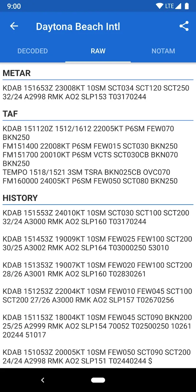 Avia Weather - METAR & TAF screenshot 4