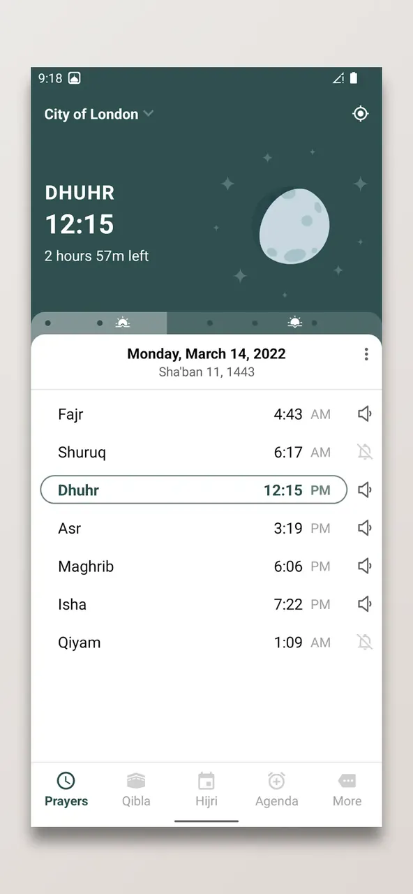 Prayer Times and Qibla screenshot 2