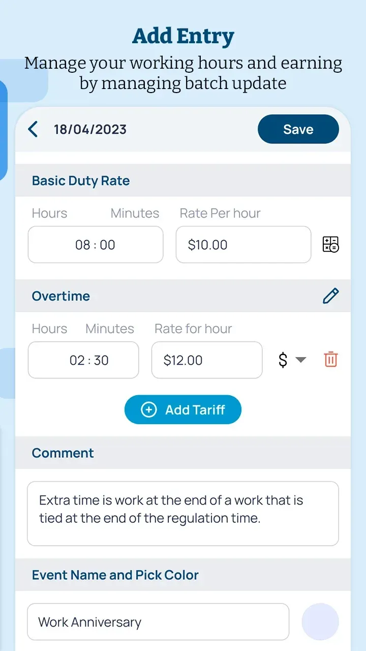 WorkSheet screenshot 4