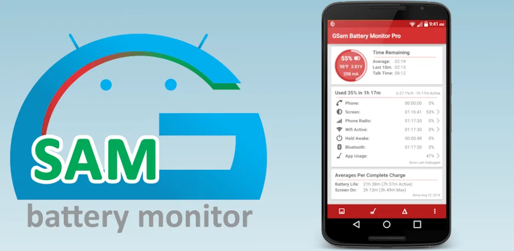 GSam Battery Monitor Pro screenshot 1