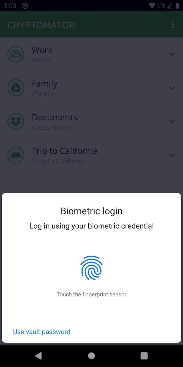 Cryptomator screenshot 5