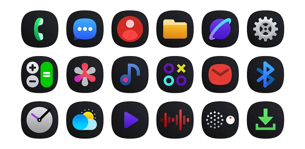One UI Dark IconPack screenshot 1