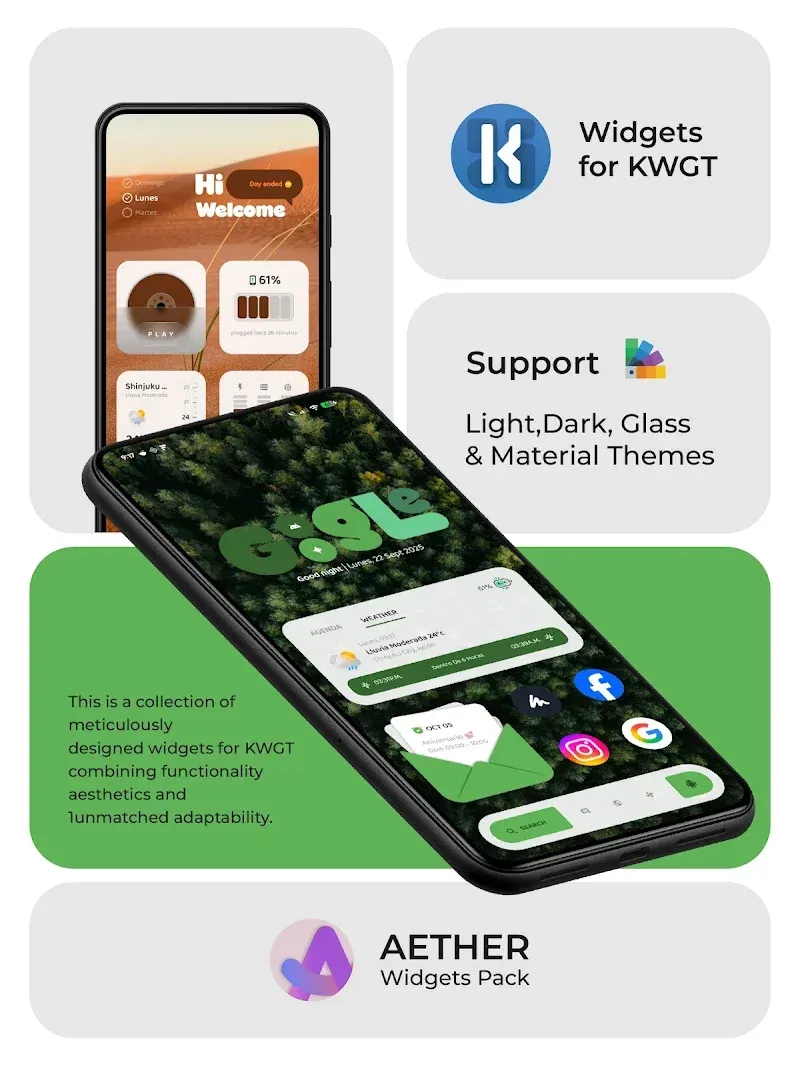 Aether Widgets KWGT screenshot 2