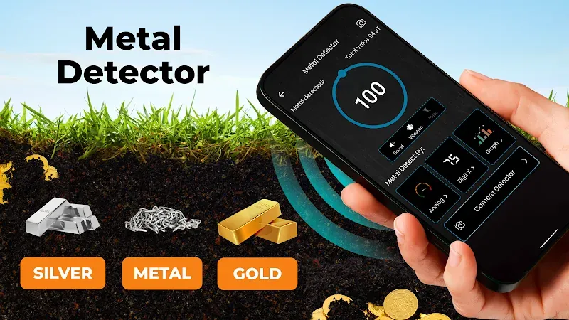 Metal Detector - Metal Finder screenshot 2