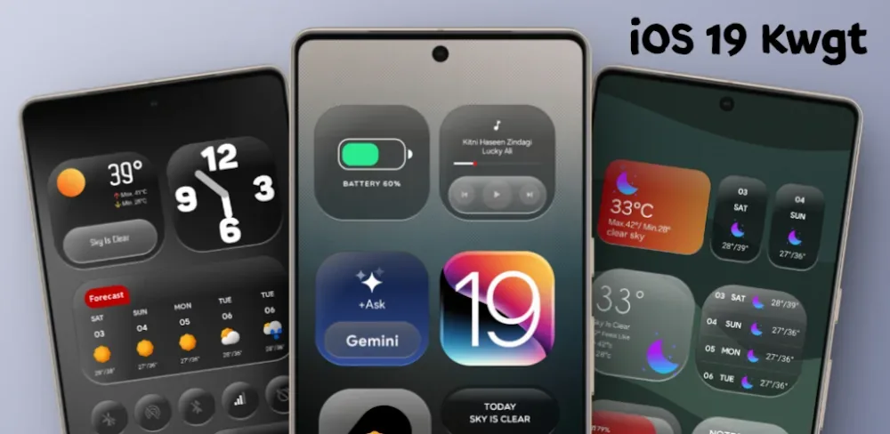 iOS 19 Kwgt screenshot 1