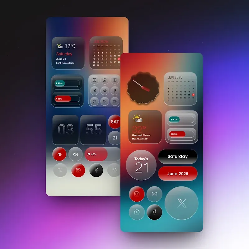 My Thing Glass KWGT screenshot 3