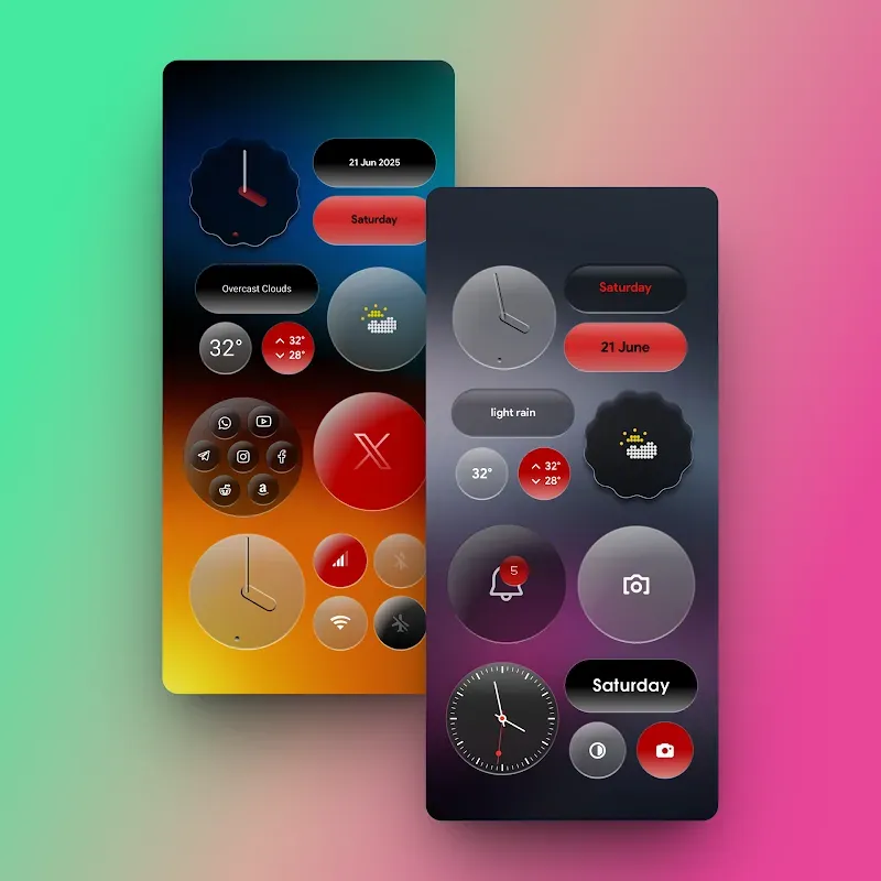 My Thing Glass KWGT screenshot 4