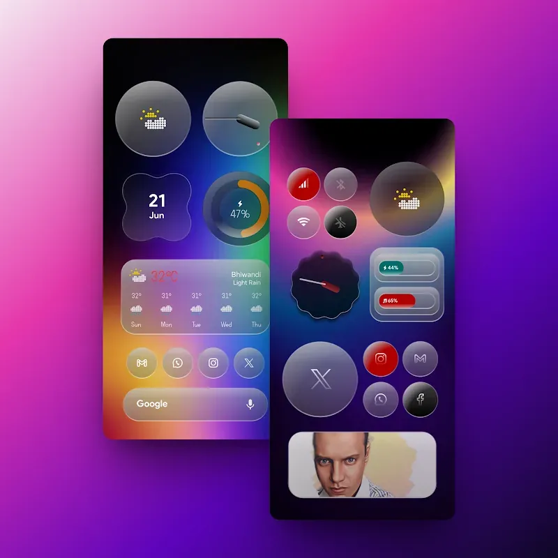 My Thing Glass KWGT screenshot 2