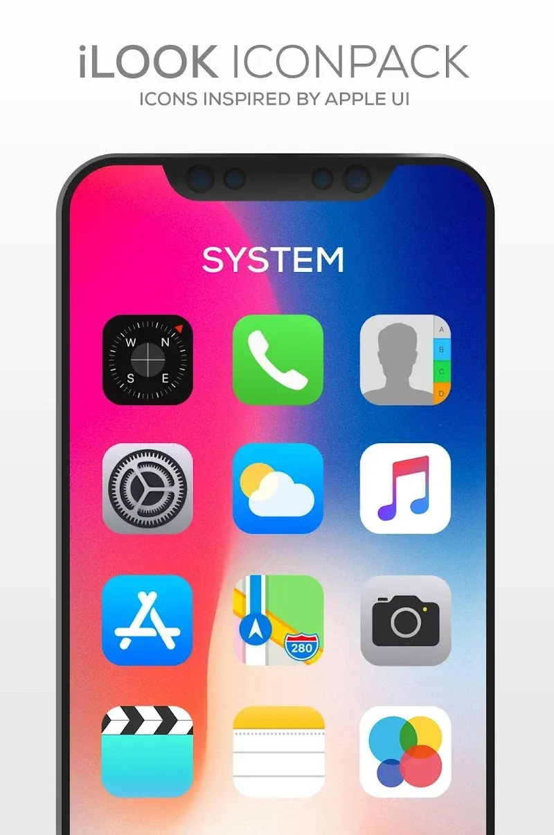 iLOOK Icon pack UX THEME screenshot 2