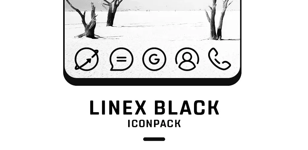 LineX Black Icon Pack preview 1