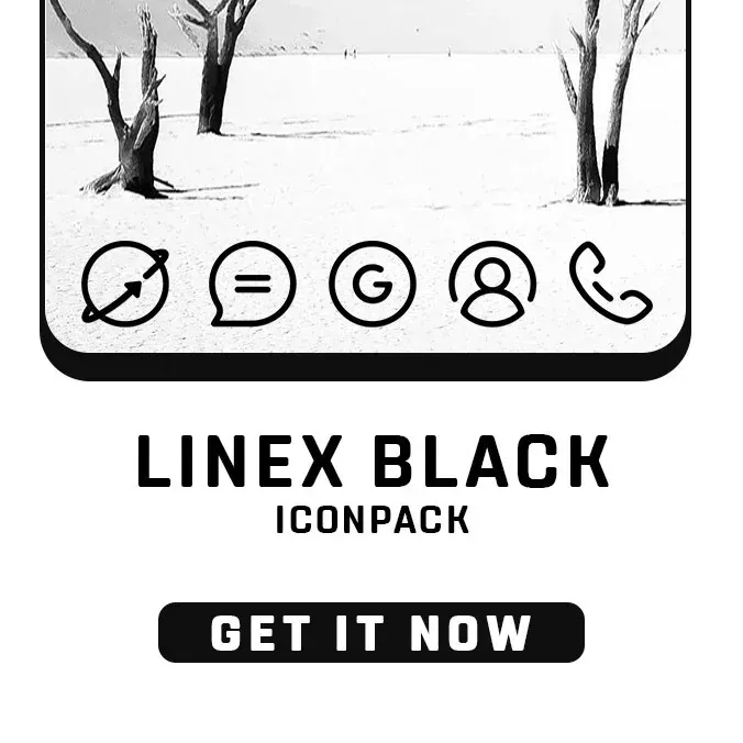 LineX Black Icon Pack preview 6