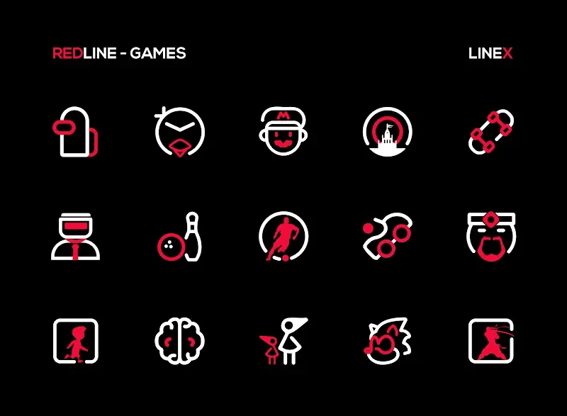 RedLine Icon Pack: LineX screenshot 6