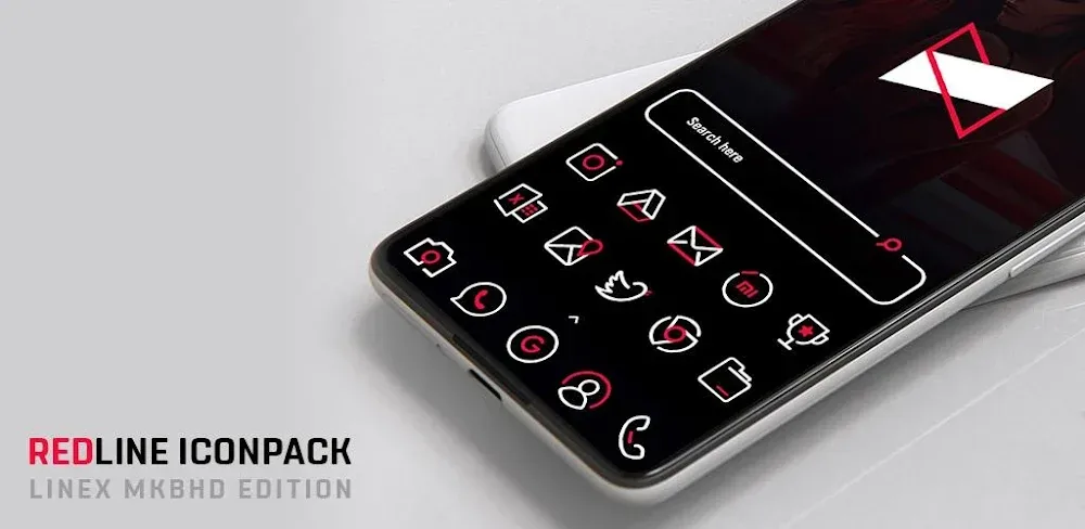 RedLine Icon Pack: LineX screenshot 1