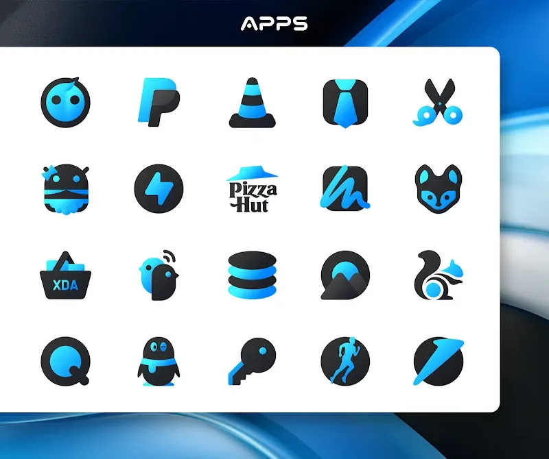 Blue Icon Pack : LuXBlue screenshot 5