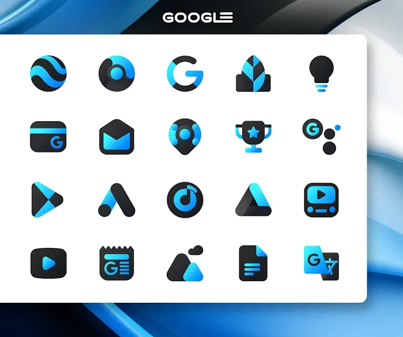 Blue Icon Pack : LuXBlue screenshot 3