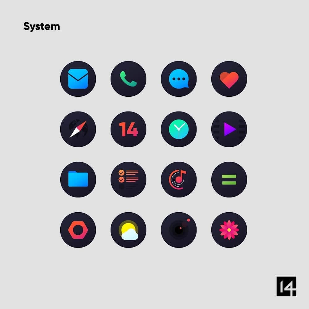 Hera Dark: Circle Icon Pack screenshot 6
