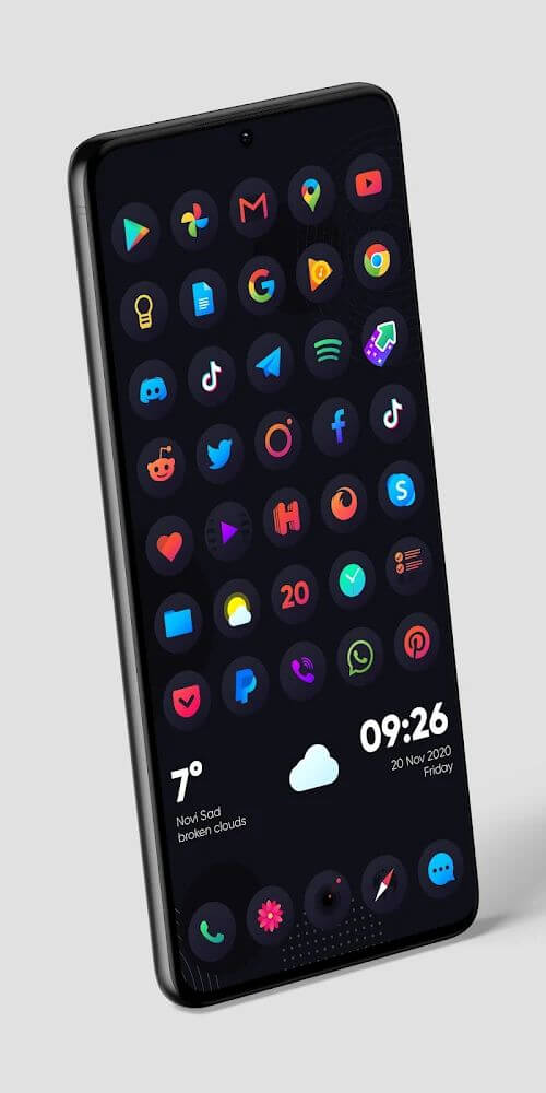 Hera Dark: Circle Icon Pack screenshot 4