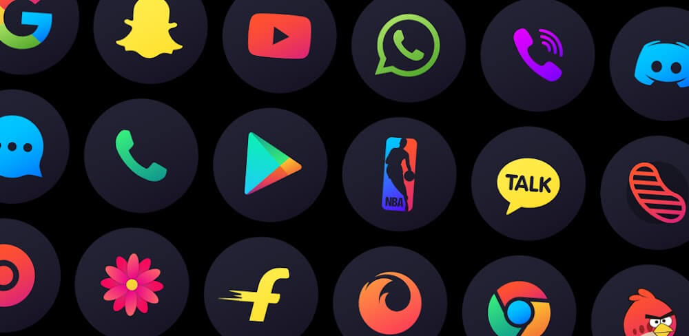 Hera Dark: Circle Icon Pack screenshot 1