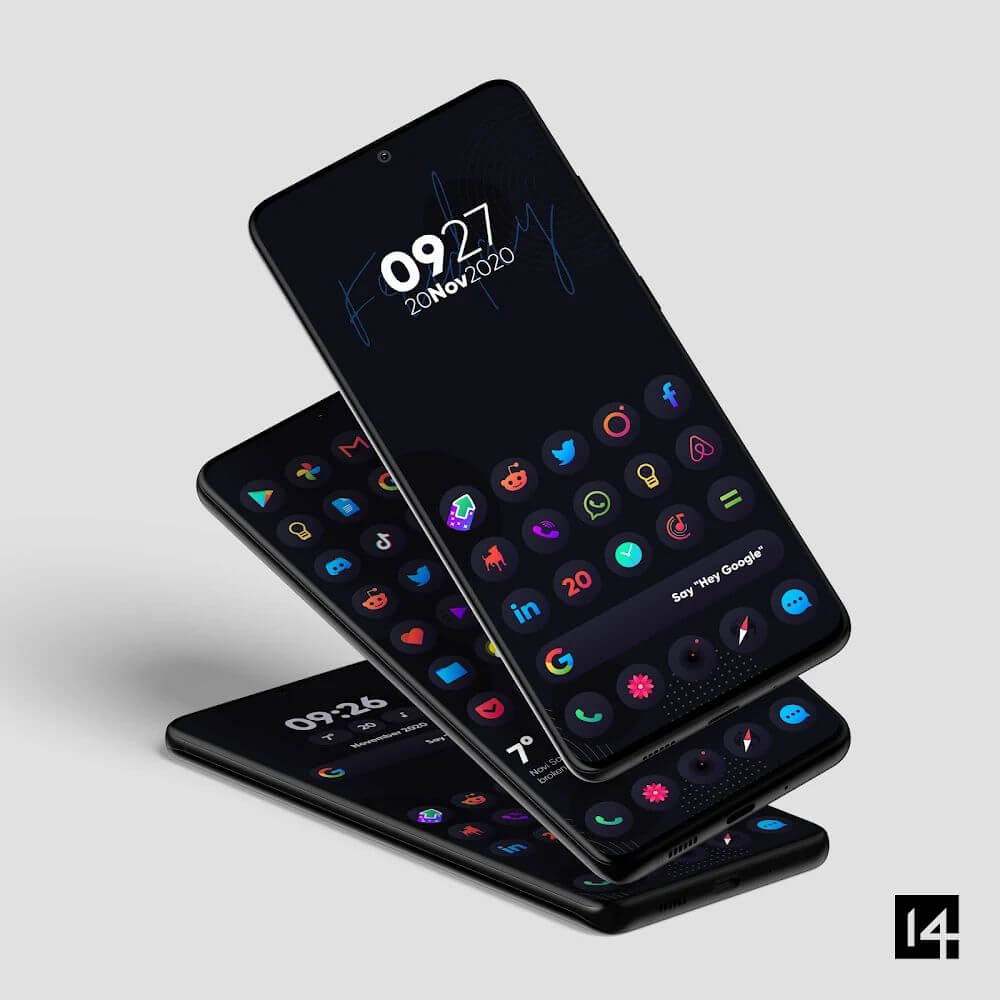Hera Dark: Circle Icon Pack screenshot 2