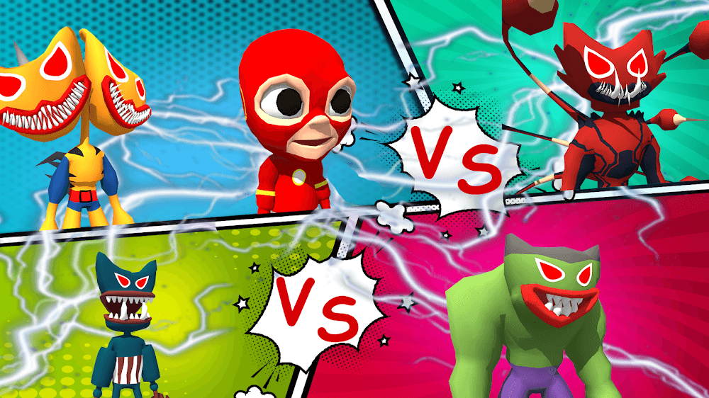 Superhero Blue Monster Color screenshot 3