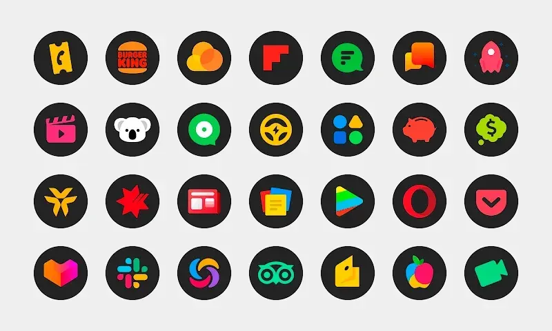 MiDark - Icon Pack (Round) screenshot 3