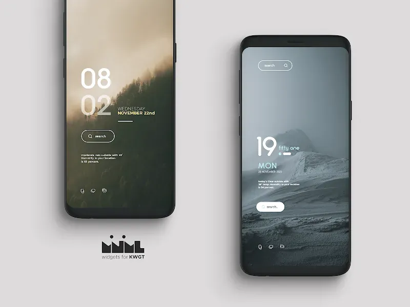 Mnml - Minimal KWGT widgets screenshot 4