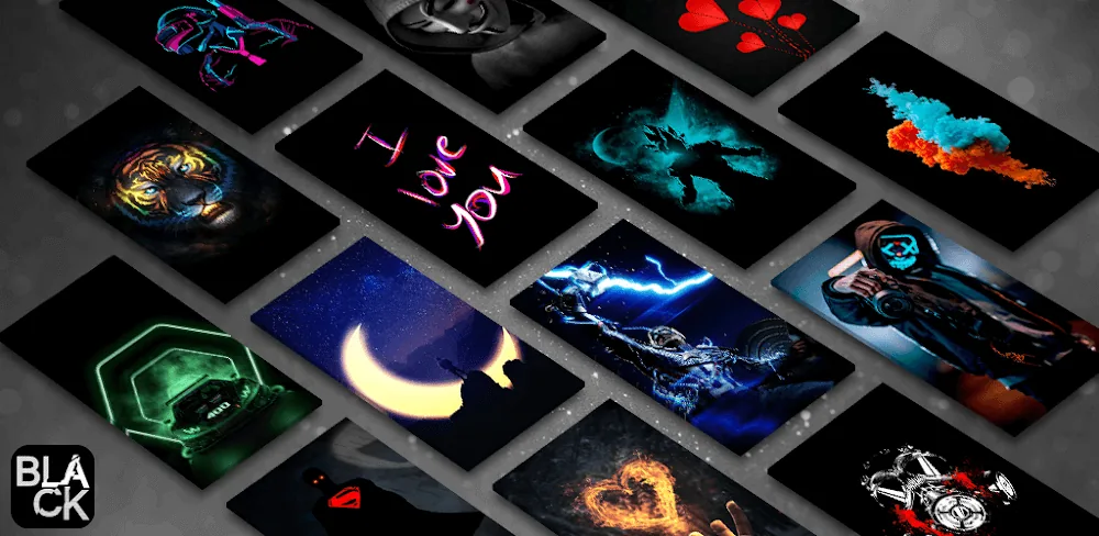 Black Wallpapers in HD screenshot 1