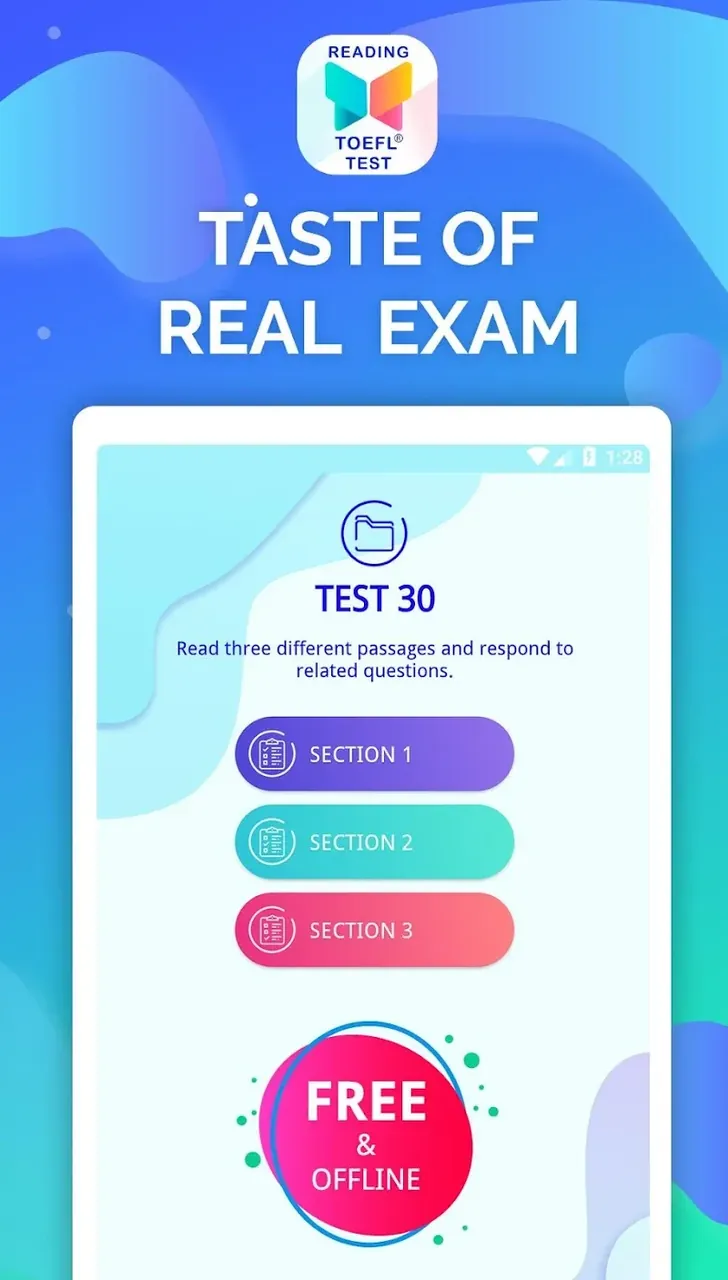 Reading - TOEFL Prep Tests (TOEFL Reading) screenshot 5