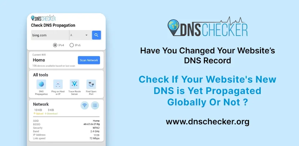 DNS Checker - Network Tools screenshot 1