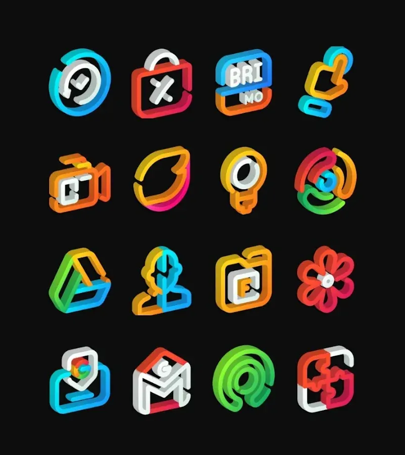 LineS 3D - Icon Pack screenshot 2