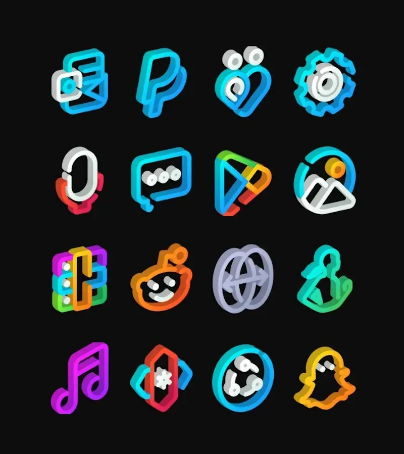 LineS 3D - Icon Pack screenshot 4