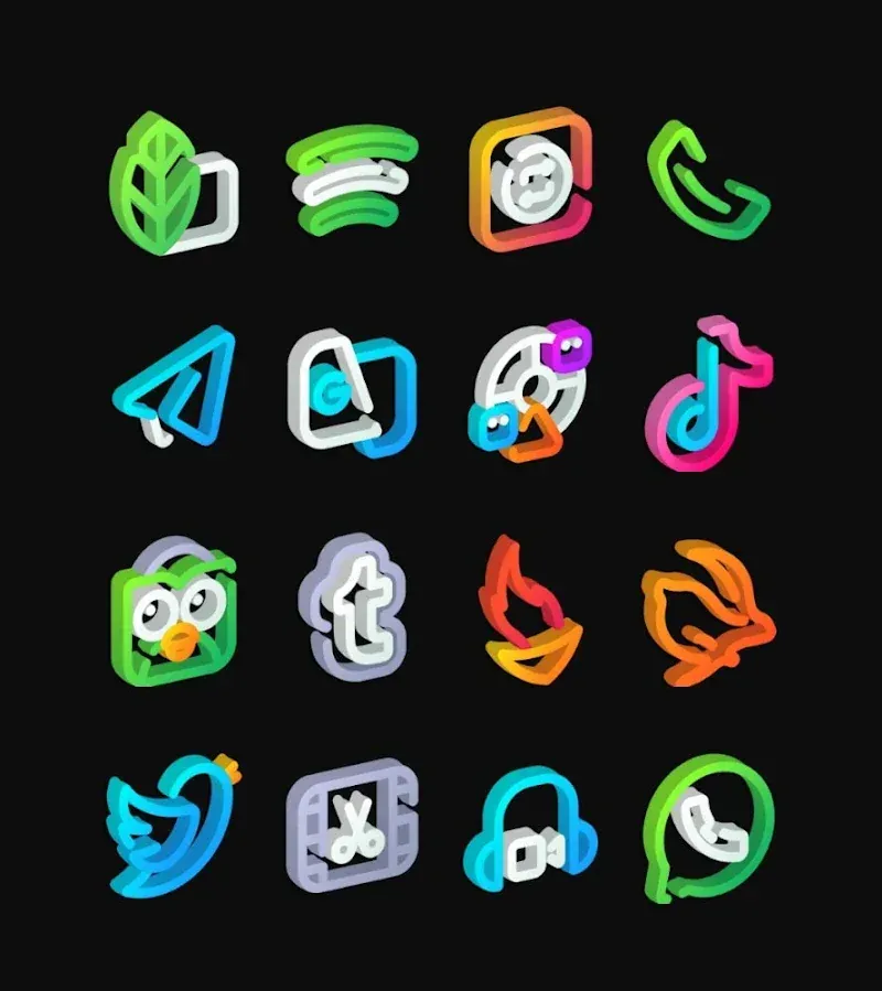 LineS 3D - Icon Pack screenshot 5