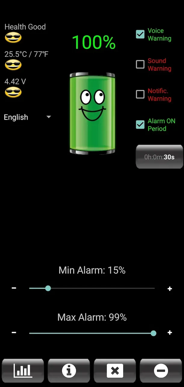 Battery Alarm PRO screenshot 5