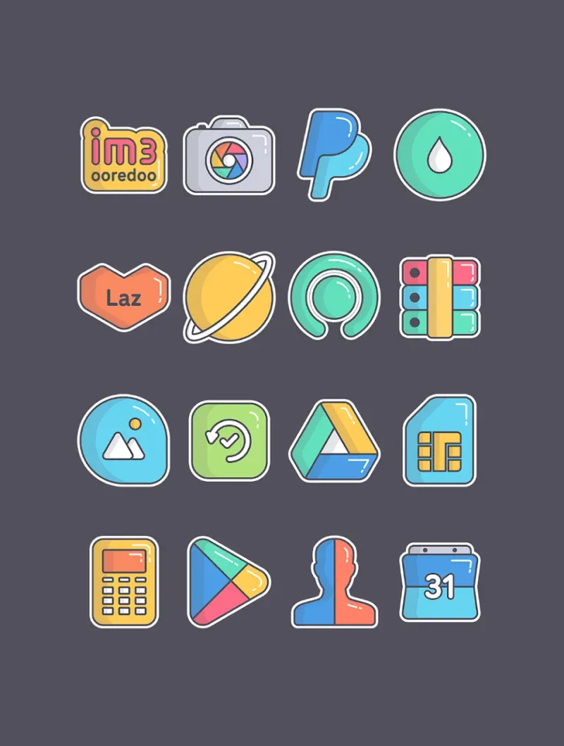 Sticker Pack - Icon Pack screenshot 4