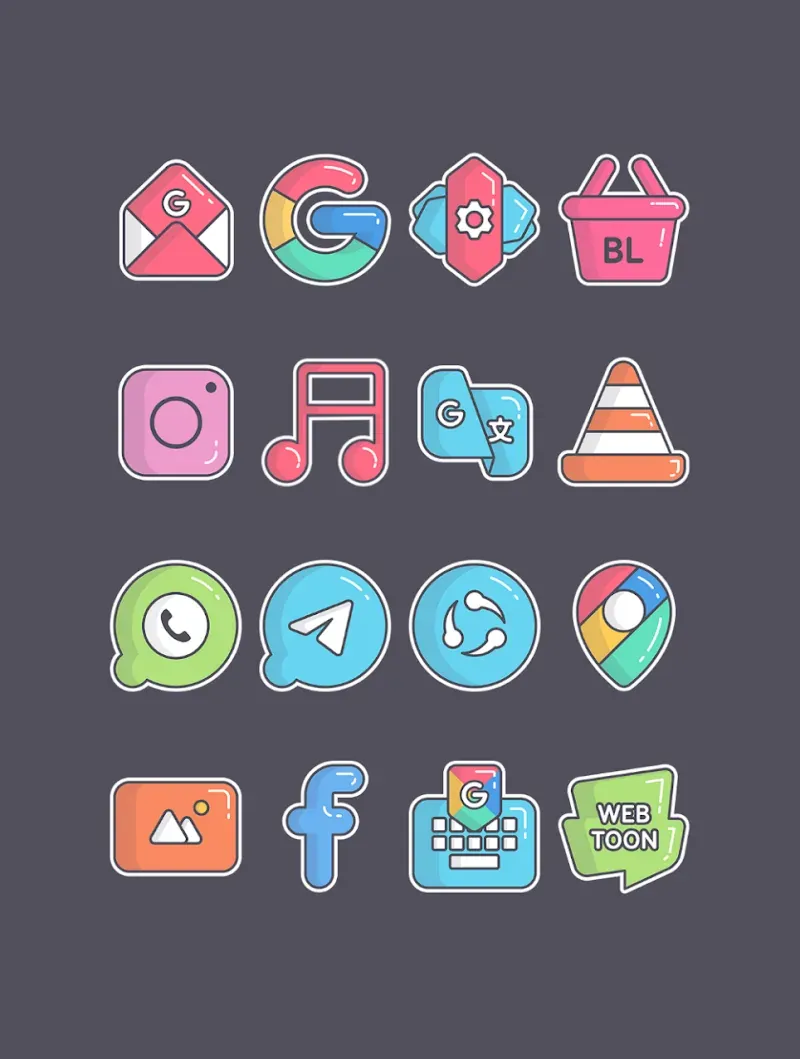 Sticker Pack - Icon Pack screenshot 2
