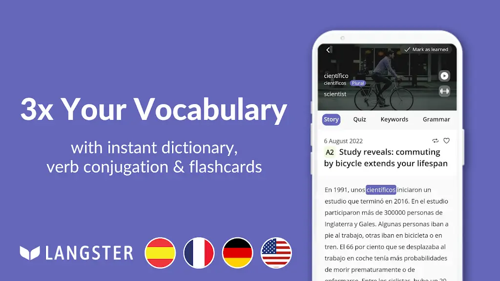 Readle (formerly Langster) Languages screenshot 4