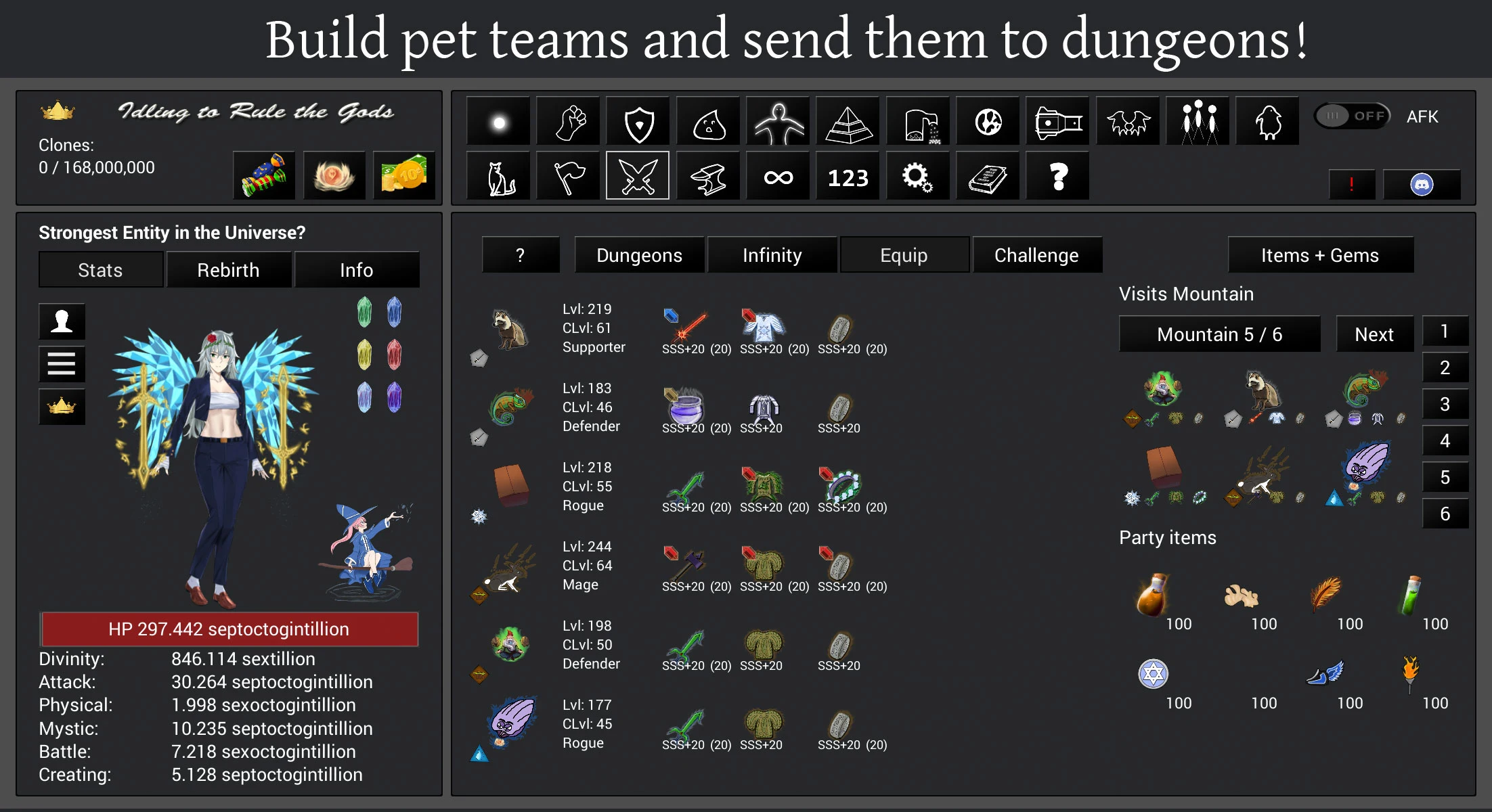 Idling to Rule the Gods screenshot 3