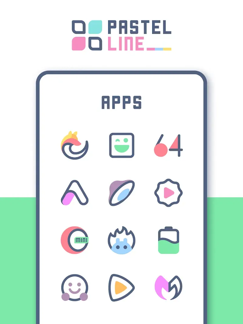 PastelLine IconPack screenshot 7