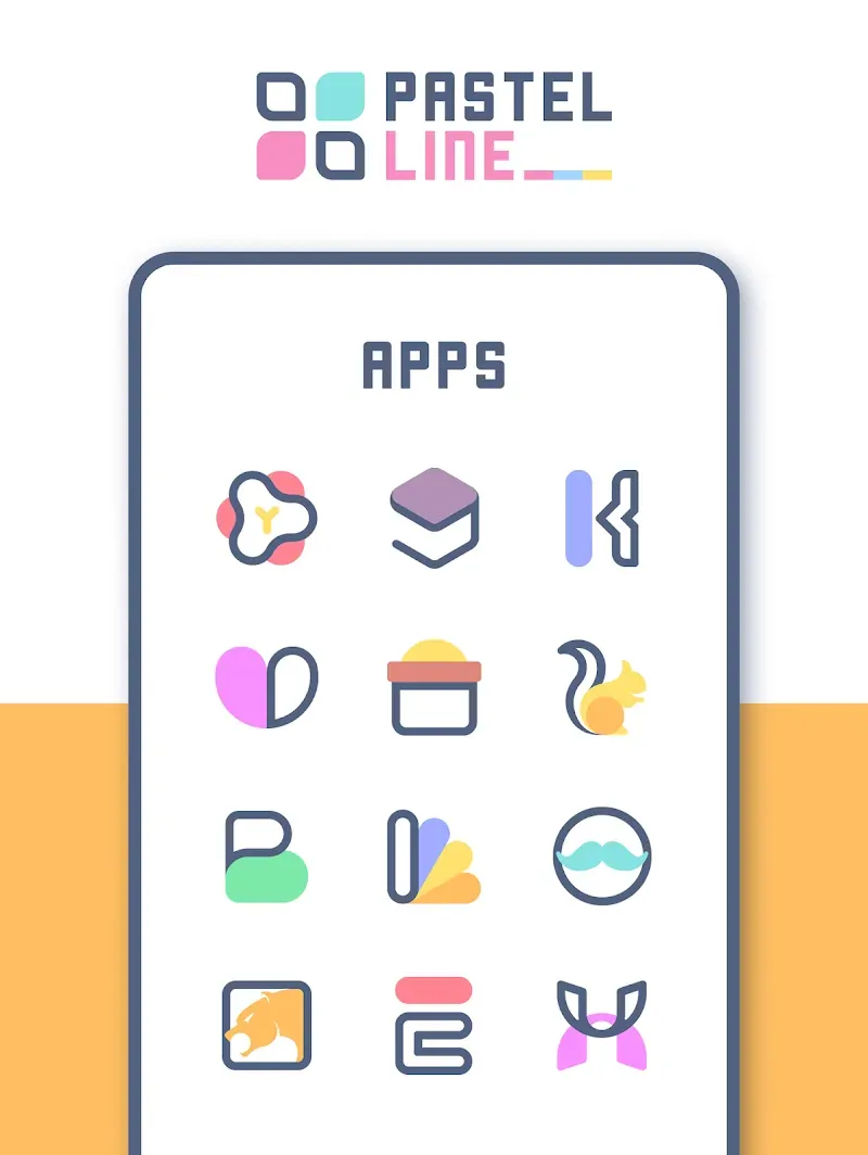 PastelLine IconPack screenshot 6