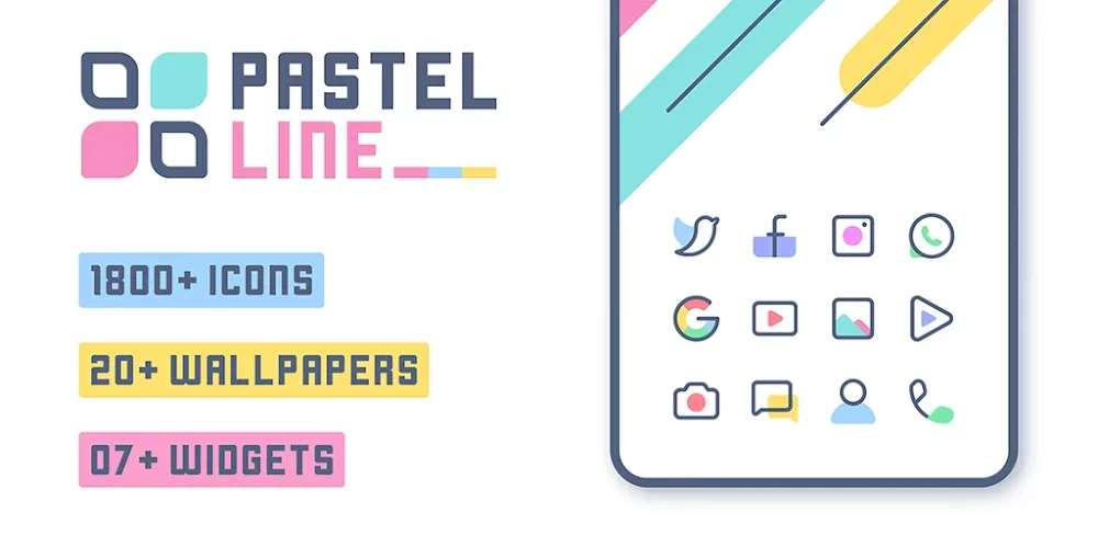 PastelLine IconPack screenshot 1