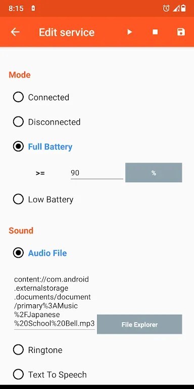 Battery Sound Notification screenshot 7