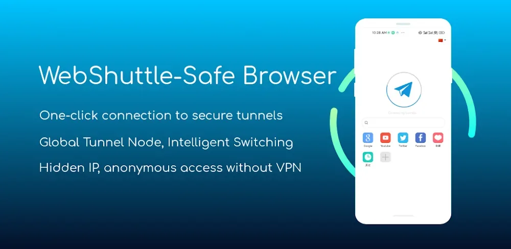 WebShuttle - Private Browser screenshot 1